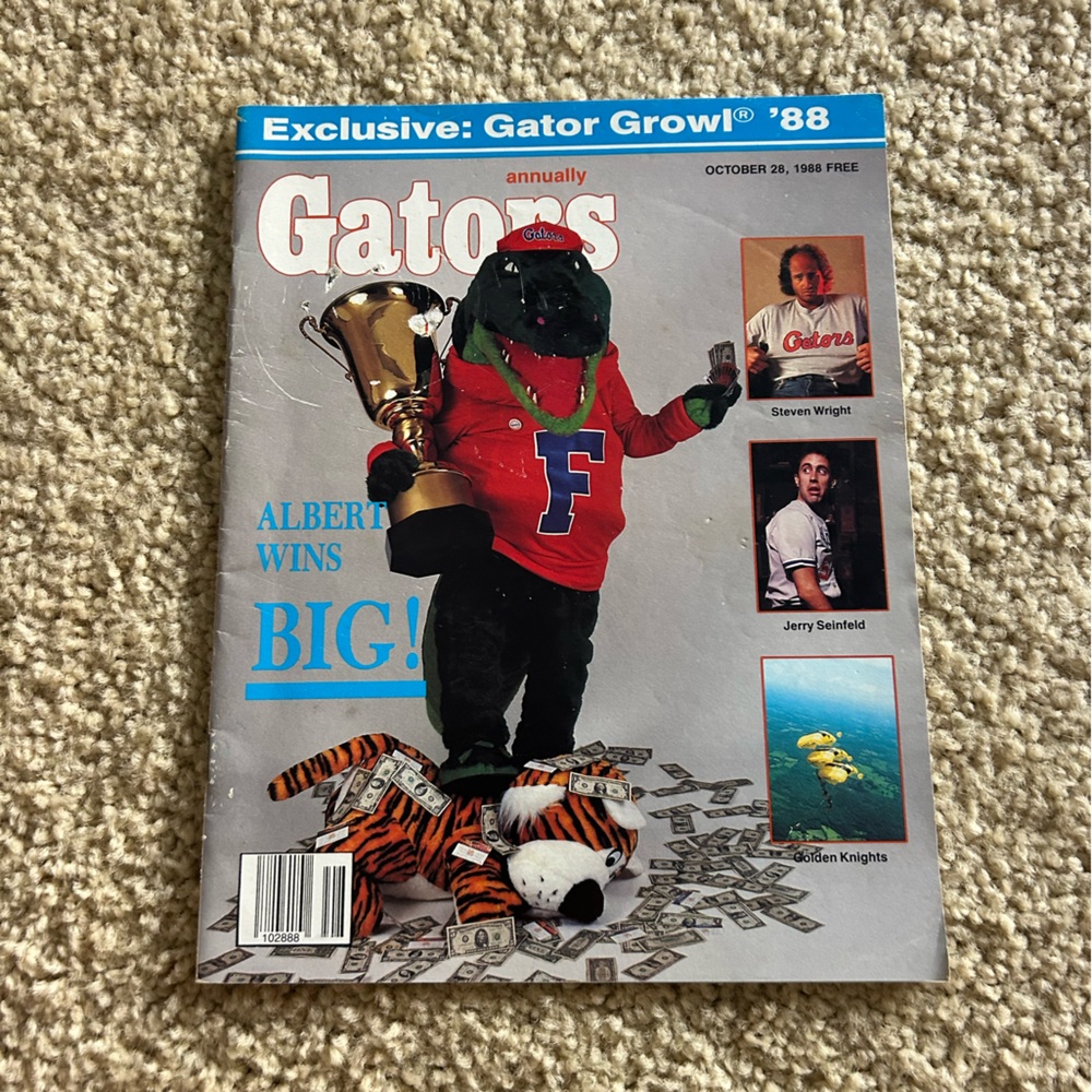 University of Florida 1998 Gator Growl Promo Magazine Albert the Gator